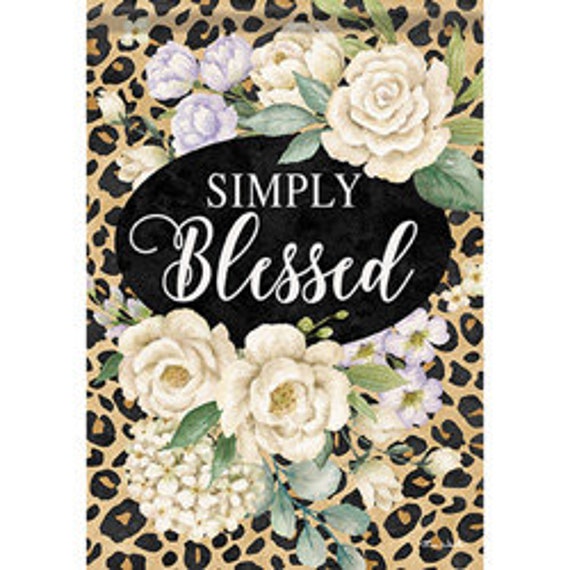 Blessed Leopard Garden Flag, Everyday Garden Flag, , Garden Flag, Double Sided Flag