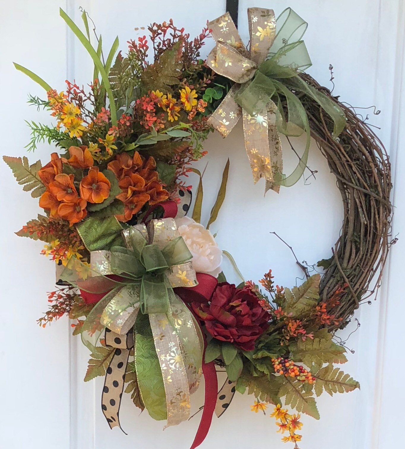 Fall Wreath,Fall Grapevine Wreath, Fall Front Door Wreath, Fall Wreaths
