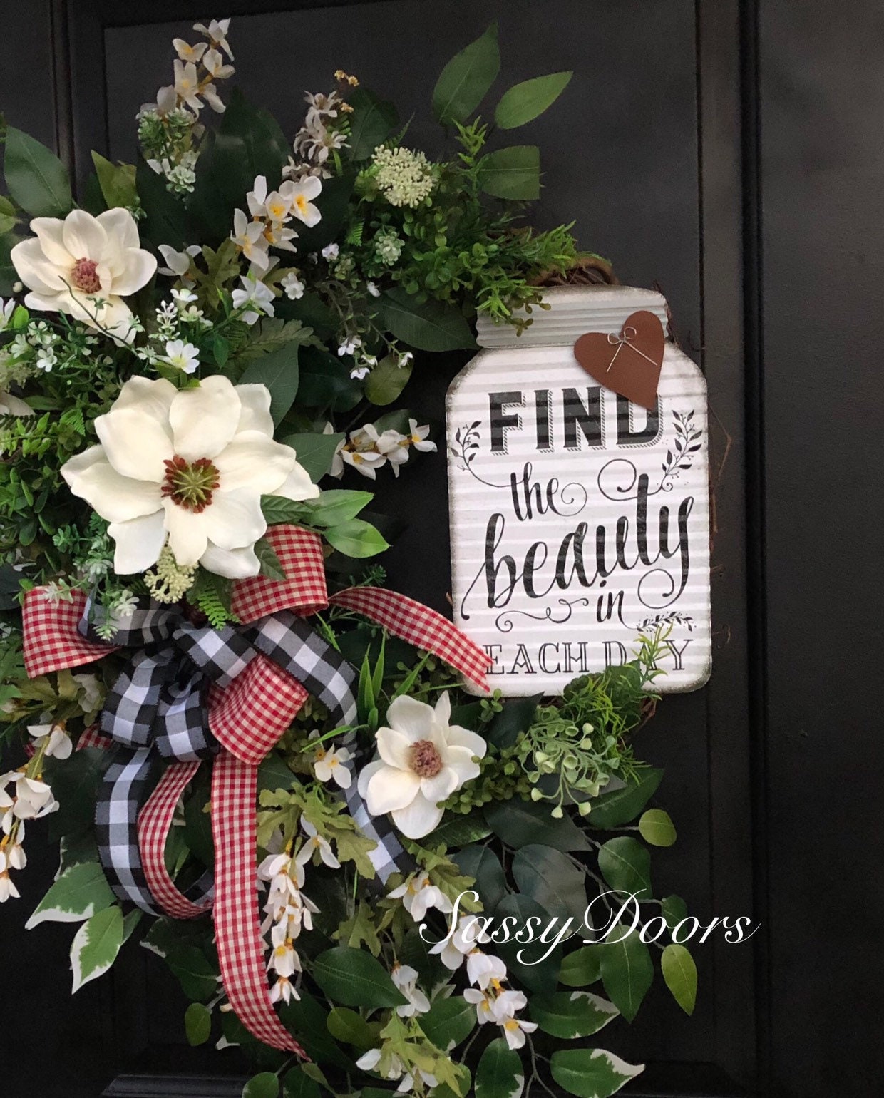 Farmhouse Wreath Everyday Primitive 1