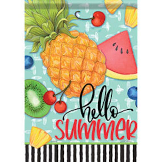 Sweet Summer Time  Flag, Double Sided Flag, Watermelon Flag, Double Sided Garden Flag, Flag With Watermelons, Welcome Home Flag,