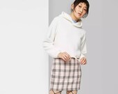 Women 39 s Hooded Sherpa Sweatshirt - Wild Fable - Sz Large - White - New Never worn