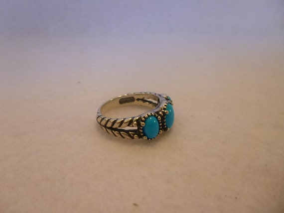 Genuine Turquoise And Sterling Native American Na… - image 8