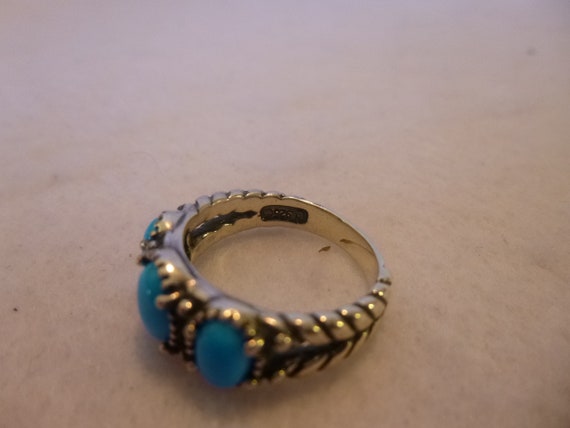 Genuine Turquoise And Sterling Native American Na… - image 9