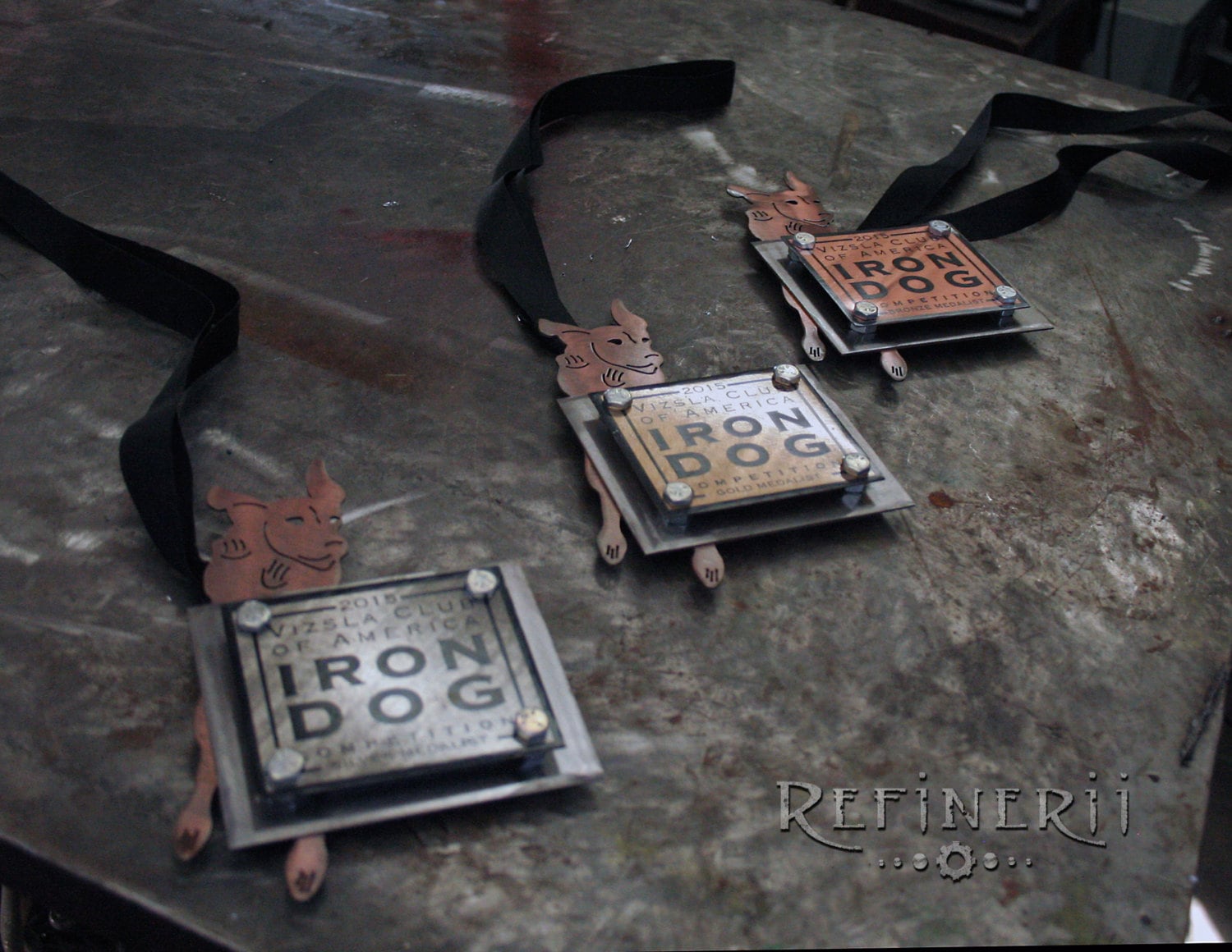 10 Custom Award Medals made from Metal Steel Aluminum Copper