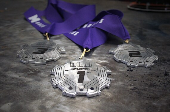 10 Custom Award Medals made from Metal Steel Aluminum Copper