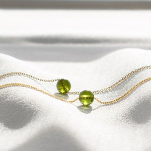 Moldavite Necklace Crystal Jewelry Crystal Necklace Gifts for Her Best Friend Gift Graduation Gifts Personalized Gifts, Mom Gift image 1