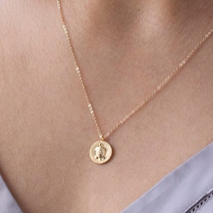 Turtle Coin Necklace • Sea Turtle Necklace • Dainty Gold Necklace • Christmas Gifts • Gift for Her • Layering Necklace • Honu Necklace