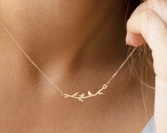 Collana con uccello, regalo per lei, regalo personalizzato, gioielli personalizzati, regalo fatto a mano, regalo unico per le feste, gioielli fatti a mano, regali di Natale