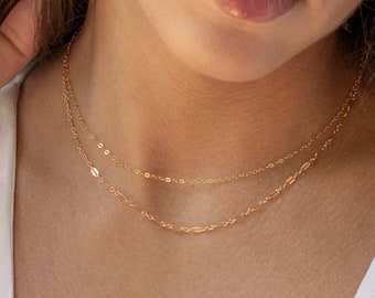 Layered Necklace Set • Necklaces for Women • Gold Chain Necklace • Minimalist Necklace • Dainty Gold Necklace • Minimalist Jewelry