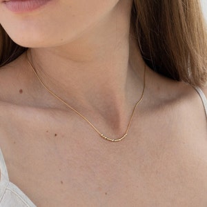 Morse Code Necklace · Initial Necklace · Name Necklace · Custom Necklace, Personalized Gifts, Gifts for Her, Gifts for Mom, Christmas Gifts