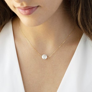 Barock Perlen Kette • Perlenkette • Perlen Schmuck • Geschenk für Frauen • Gold gefüllte Halskette • Brautkette • Minimalistischer Schmuck