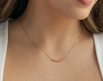 Sunstone Necklace • Gemstone Necklace • Necklaces for Women • Best Friend Necklace • Sun Necklace • Minimalist Necklace • Christmas Gifts