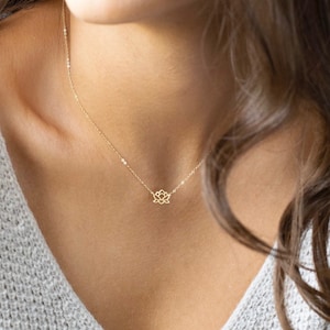 Lotus Halskette • Halsketten für Frauen • Ermutigungs Geschenk • Abschlussgeschenk • Geschenke für Sie • Buddha Halskette • Weihnachtsgeschenke • Mutter Geschenk