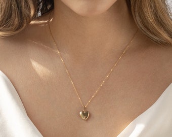 Heart Locket Necklace • Personalized Locket • Personalized Gifts • Christmas Gifts, Gold Locket Necklace, Photo Gifts, Personalized Jewelry