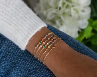 Family Birthstone Bracelet, Personalized Jewelry, Gift for Her, Personalized Gift for Mom, Gifts for Mom, Mom Gift, Gold Bracelet
