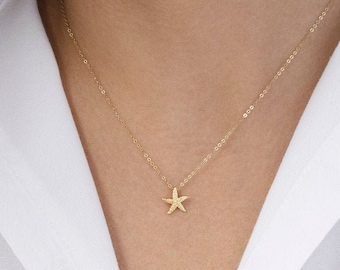 Starfish Necklace • Gold Layering Necklace • Teacher Christmas Gifts • Gift for Her • Graduation Gift • Best Friend Gift