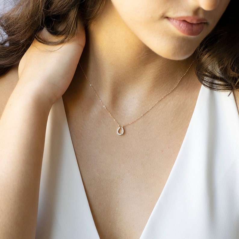 Sterling Silver Minimalist Topaz Necklace \u2022 Delicate Topaz Pendant \u2022 Dainty Silver Necklace \u2022 Thin Silver Necklace \u2022 Charm Necklace