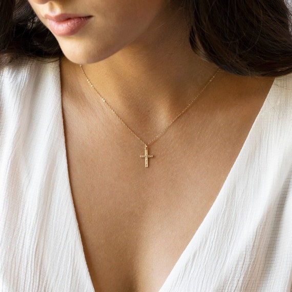 Women's catholic shop cross necklace