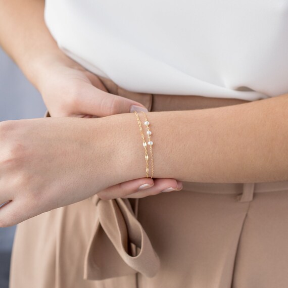 Pearl bracelet shop bridesmaid gift