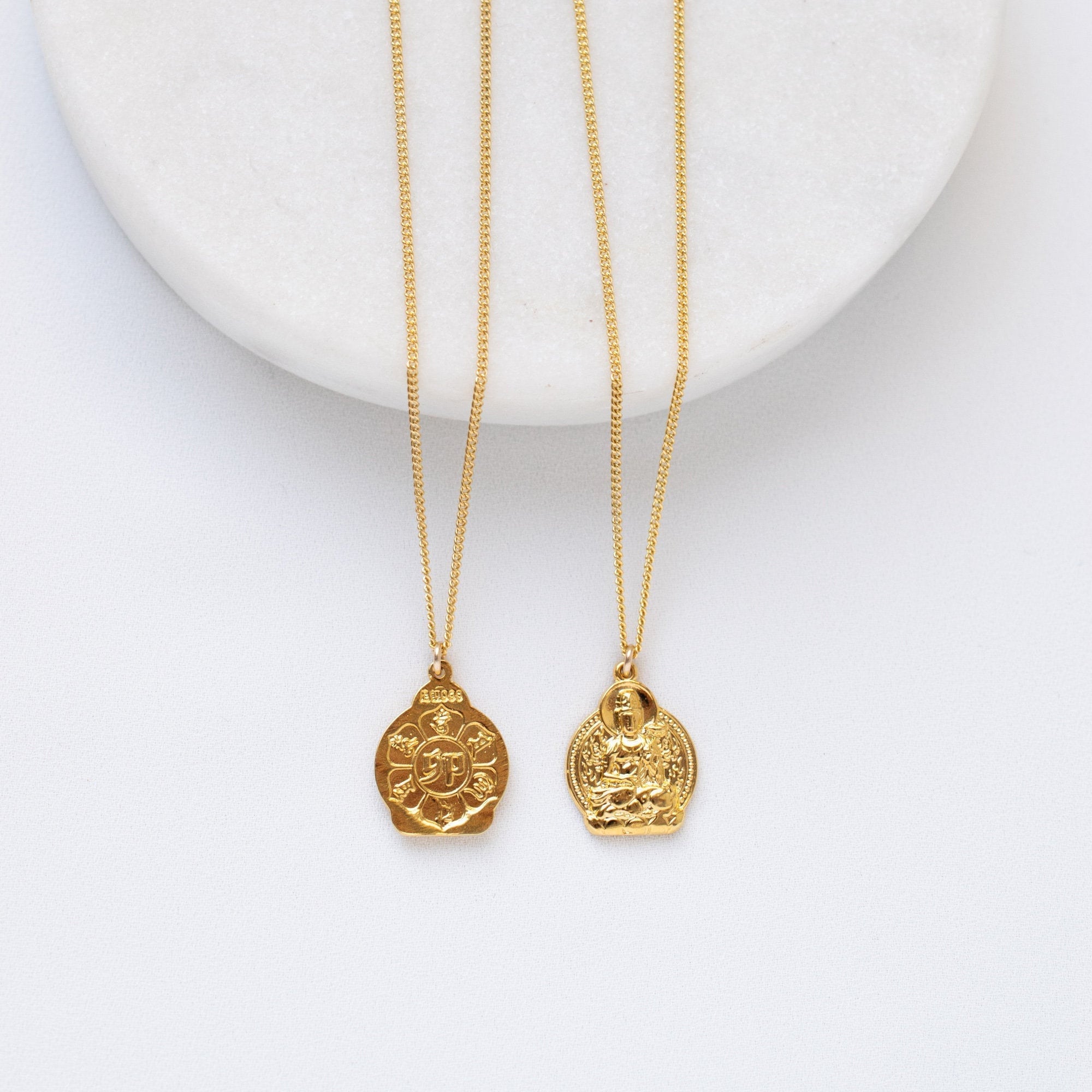 Buddha Necklace Buddhism Necklace Buddha Statue Necklace Etsy
