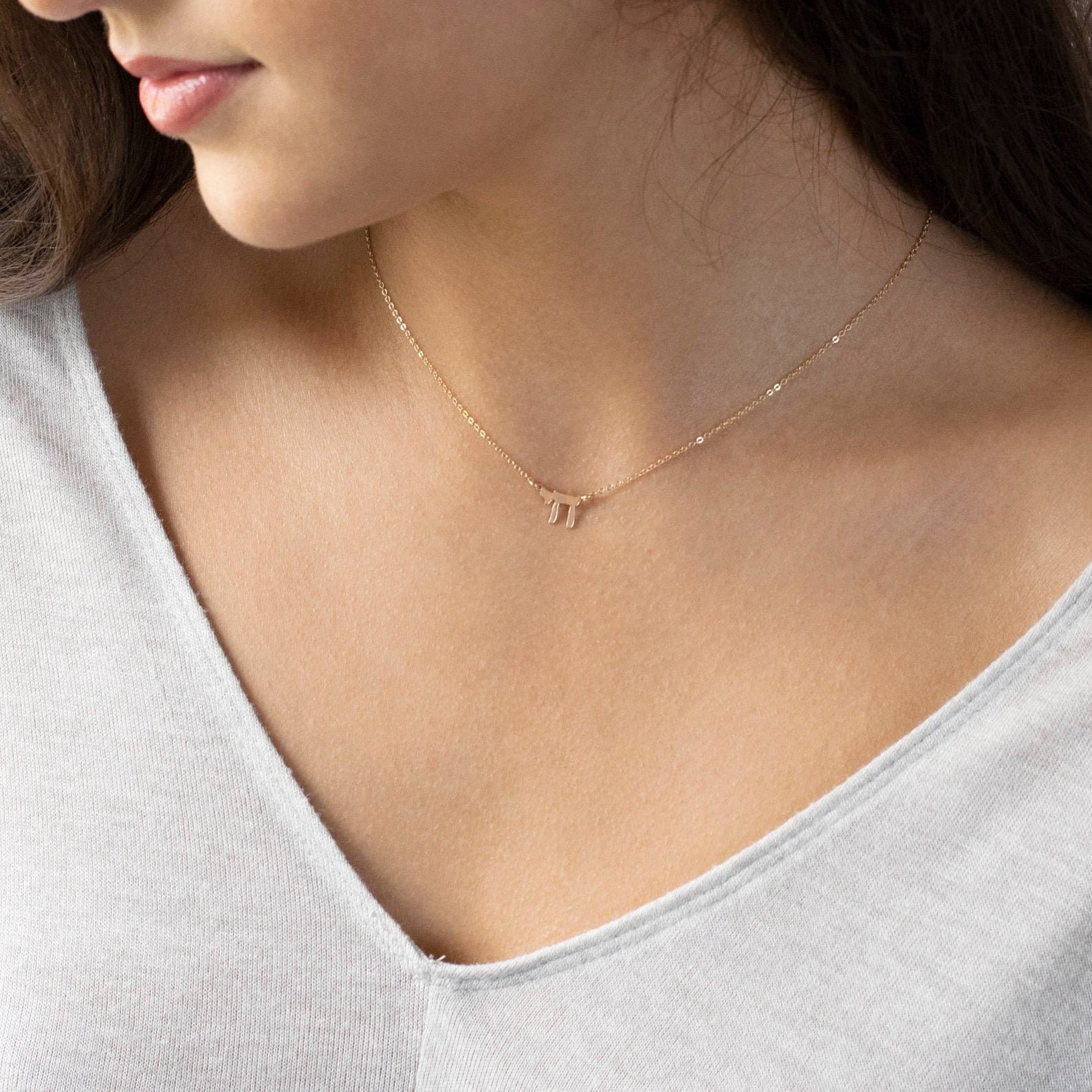 Chai Necklace, Jewish Jewelry, Unique Holiday Gift, Gift for Her, Personalized Gift, Handmade Gift, Gifts for Women, Hanukkah, Judaica