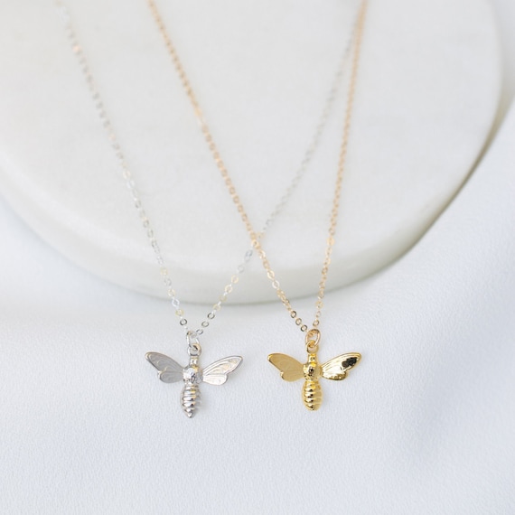 Etsy bee necklace best sale