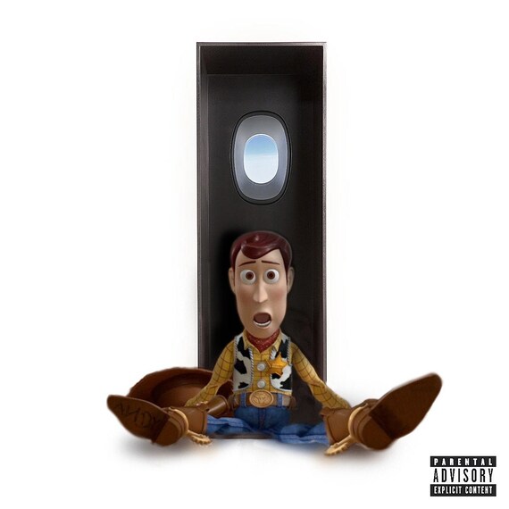 Toy Story Woody Mac Miller Swimming Album Cover Homage Poster Etsy