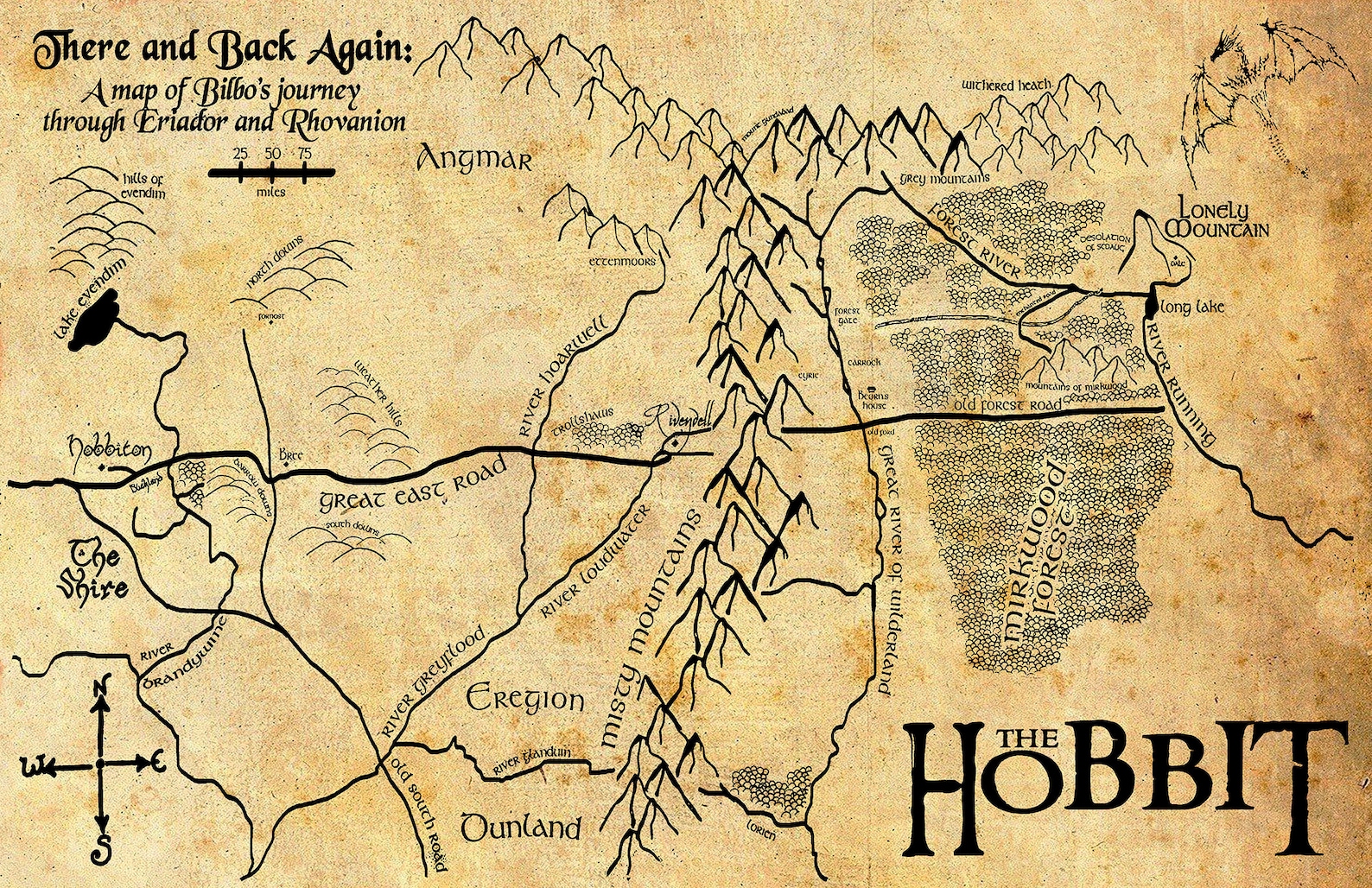 hobbit journey map