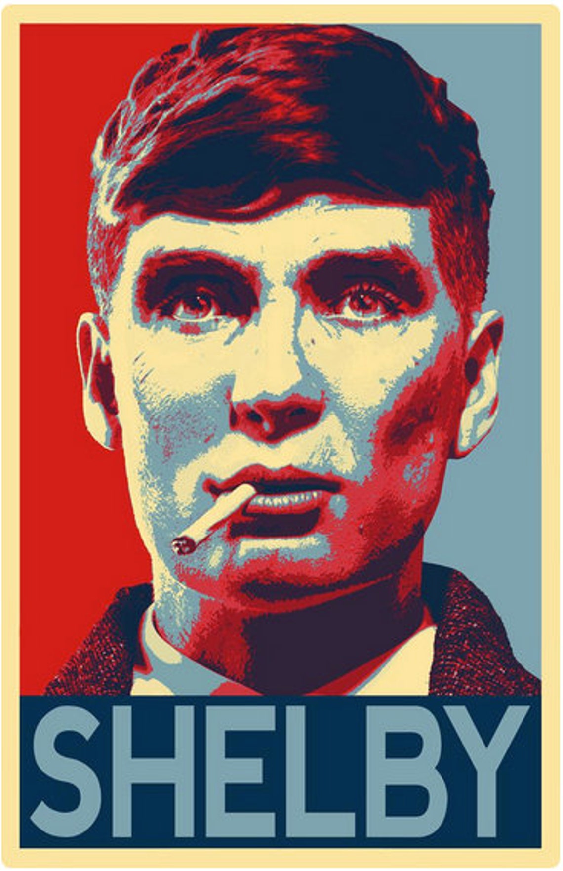 Thomas Shelby Peaky Blinders Illustration Television Pop Art | Etsy