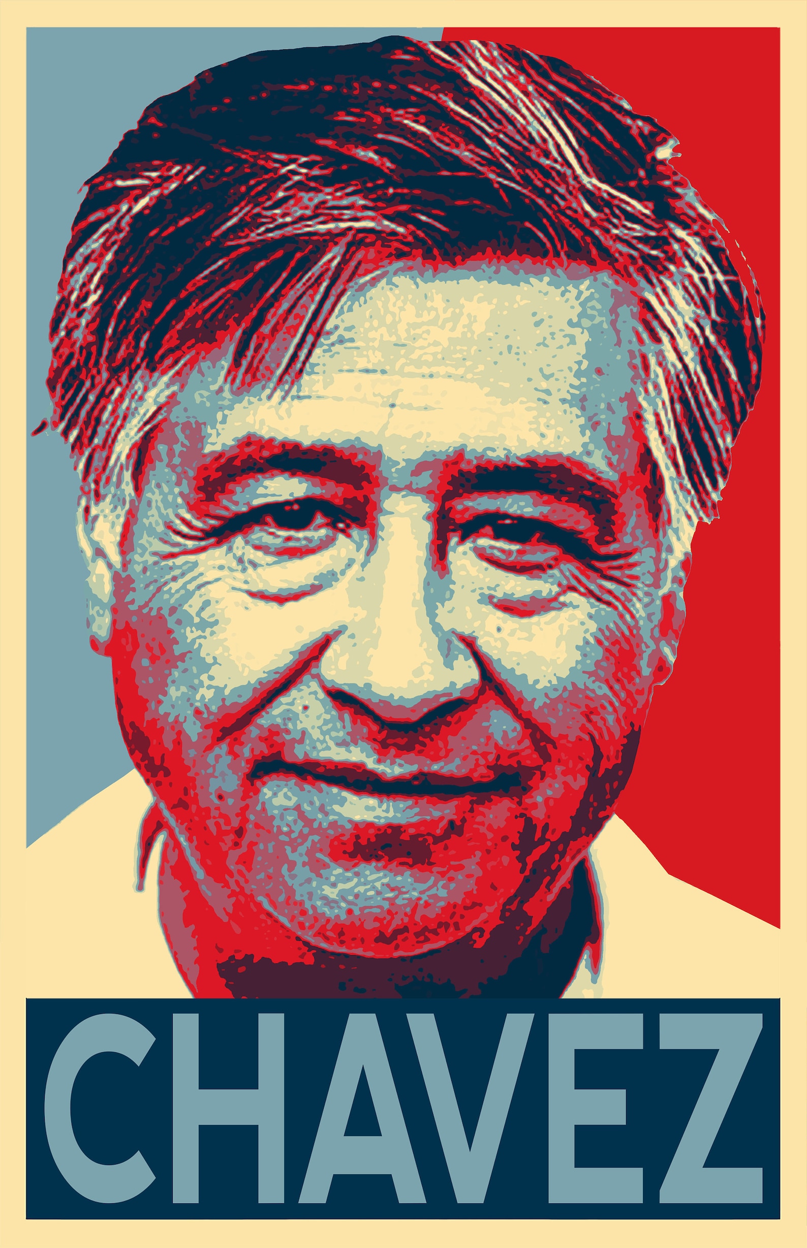 Cesar Chavez Pop Art Illustration Latino American Civil Etsy
