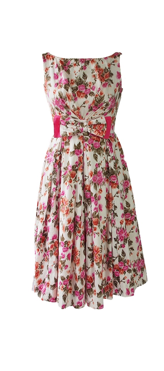 Vintage Bijou Dress, Pink Pretty 1960s, Wedding, Summer, Party 