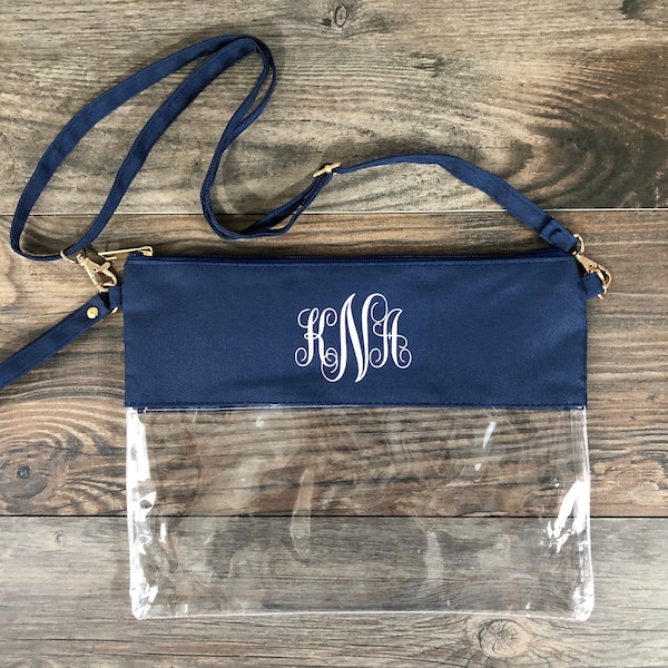 Customized Monogram Clear Stadium Purse Crossbody Bag Lot,  estival Policy Bag, Bachelorette Party Bags, Girls Trip Gift, Event Tote