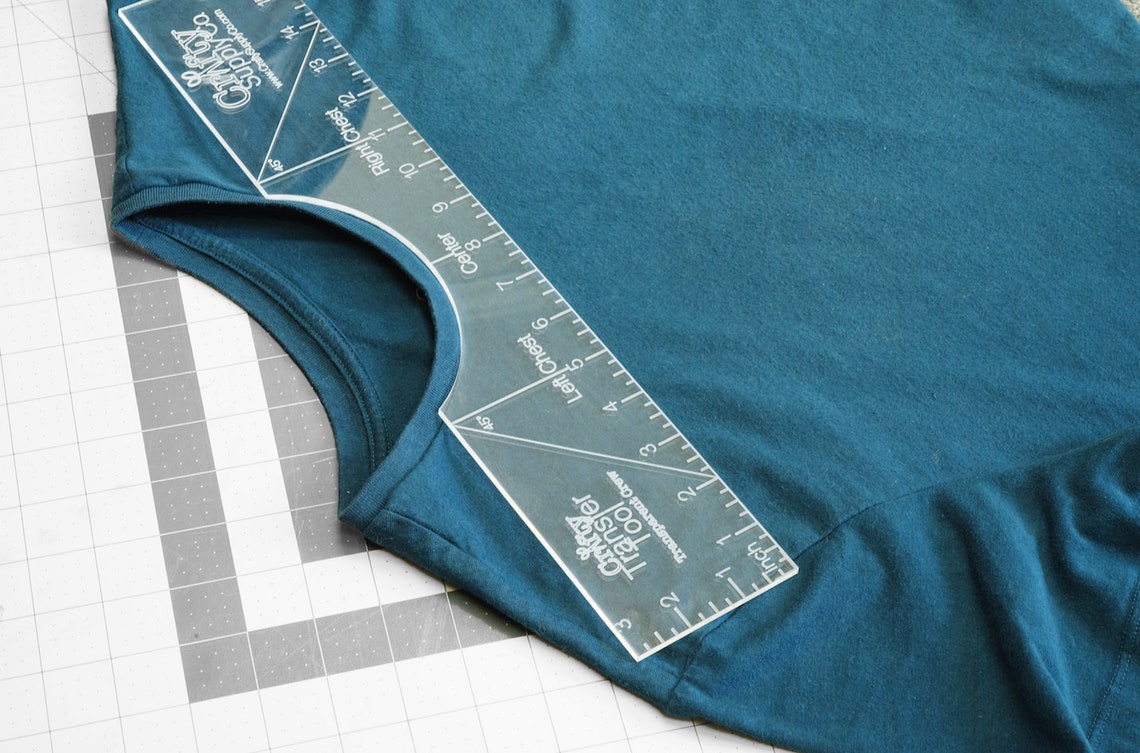 Crafty Transfer Tool Transparent T-shirt Alignment Guide - Etsy