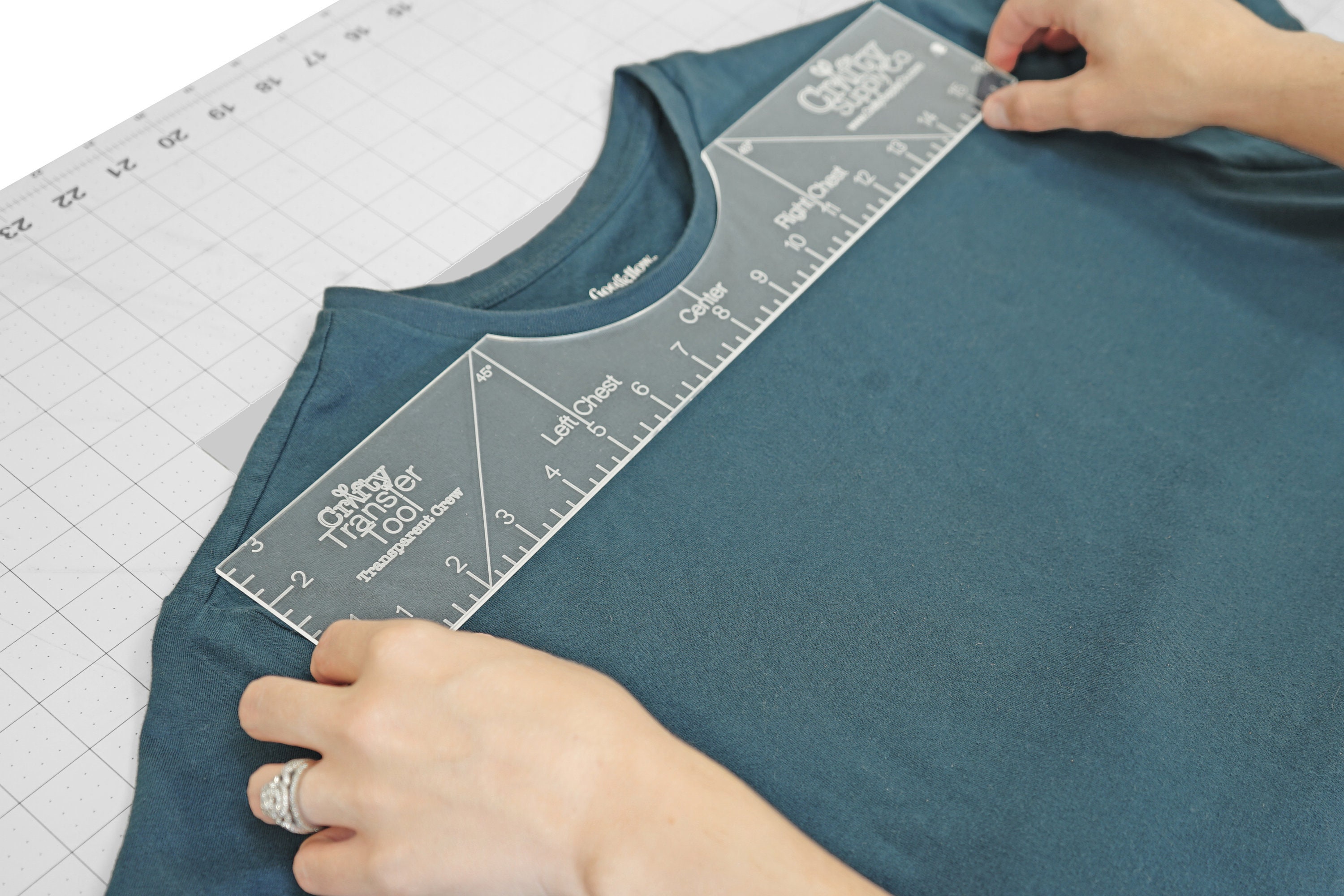 Bundle T-shirt Maker Alignment Guide Tool / Printable Digital Download  Curved Neckline Ruler to Help DIY T-shirts / Instant PDF Download HTV 