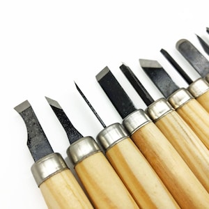 12 Pcs Steel Wood Carving Set | Ultra Light Weight / Durable Student Carving Set