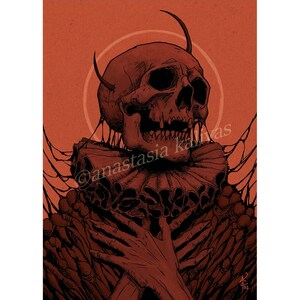 Riches To Rot art print 9x12, 10x13, 11x14 dark horror art