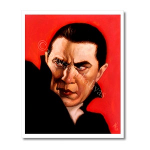 Dracula art print 8x10, 11x14 Bela Lugosi / oil painting / Fan art / classic horror