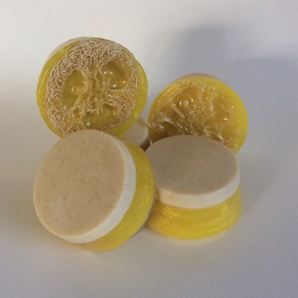 Lemon loofah foot and body scrub