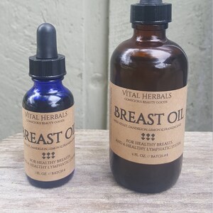 Breast oil Breast Care Breast Health lymph oil lymphatic oil breast massage oil massage oil herbal massage oil image 5