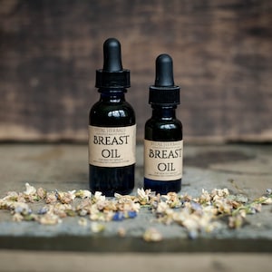 Breast oil Breast Care Breast Health lymph oil lymphatic oil breast massage oil massage oil herbal massage oil image 1