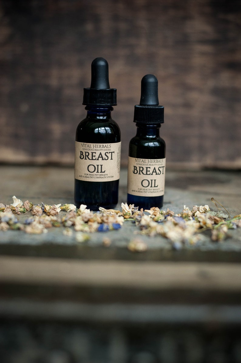 Breast oil Breast Care Breast Health lymph oil lymphatic oil breast massage oil massage oil herbal massage oil image 3