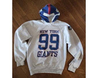 VTG NY Giants sweatshirt large 1994 hoodie heroes with attitude NFL made in usa