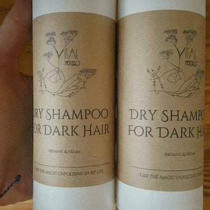 dry shampoo for dark hair, sacred hair care, organic dry shampoo, herbal dry shampoo, dry shampoo