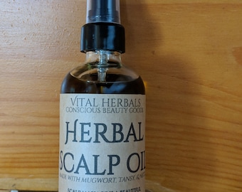 Herbal Scalp Oil, scalp dermatitis, cystic acne scalp, scalp health, scalp massage