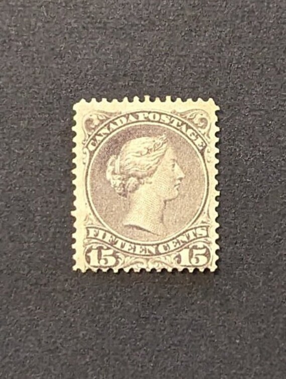Queen Victoria Fifteen Cent Large Canadian Stamp (Jef) Scott 30 Queen Victoria Fifteen Cent Large Canadian Stamp (Jef) Scott 30