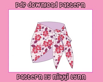 beach wrap skirt pattern