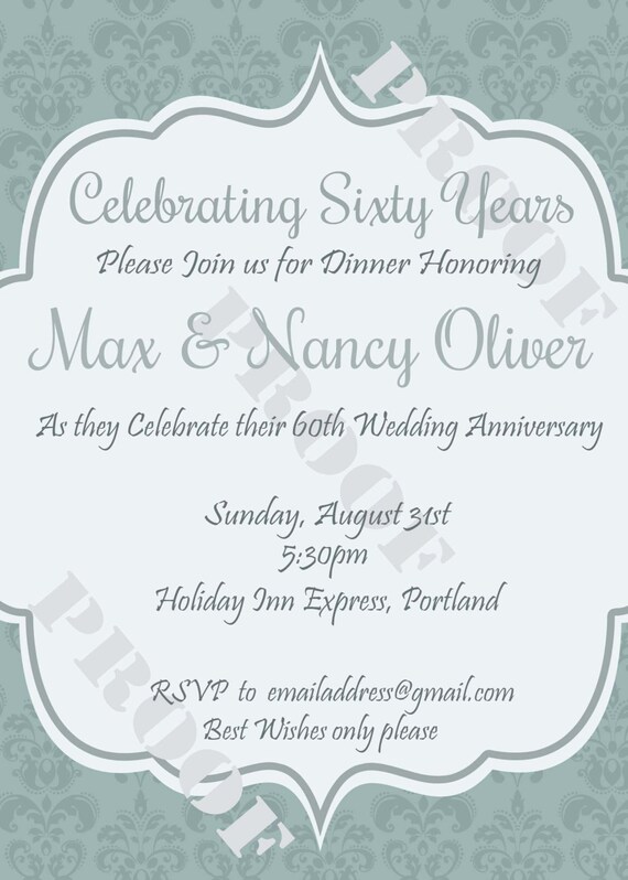 personalized formal party invitation
