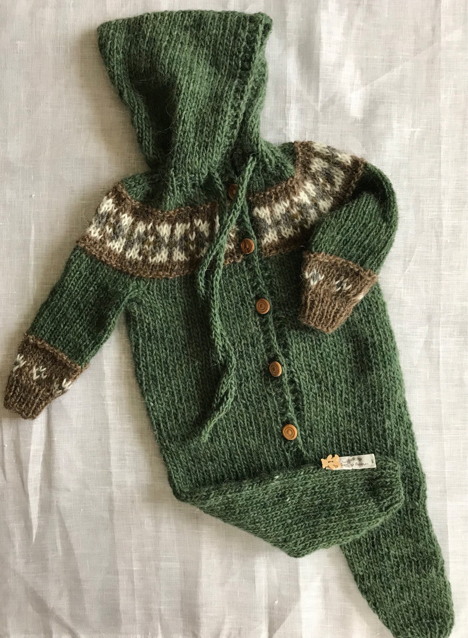 EARTH CHILD Baby onesie Hand knitted Pure icelandic wool Etsy