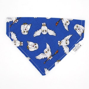 Harry / Wizard / Owl / Pet Bandana / made with Licensed HP Fabric