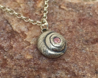 Shell Pendant, Snail Pendant, Shell Jewelry, Snail Jewelry, Snail Shell Necklace, Silver Snail, Silver Shells